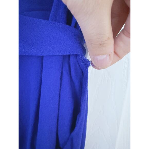 Yumi Kim "Hot To Trot" Royal Blue Strapless Jumpsuit Small Party Cocktail Chic - Picture 9 of 10